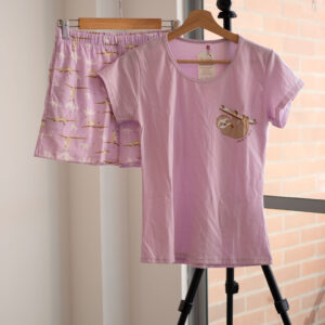 Pijama de short y camiseta - Oso perezoso